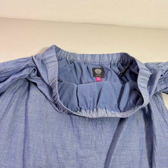 Vince Camuto Women's Off the Shoulder Eyelet Shift Dress Embroidered Hem SZ 14W - Picture 7 of 15